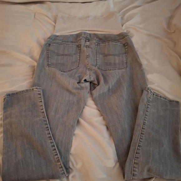 1969 Always Skinny Women's Gray Straight Leg Maternity Jeans - Picture 5 of 9